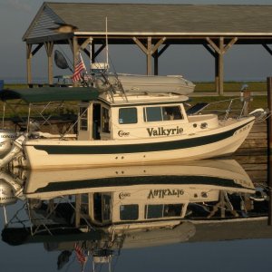 Reflections: Valkyrie at Kelly's Island, Lake Erie.