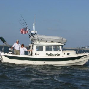 Anchored at Cape Lookout, NC.  Waiting for the tide to come in for a run to Beaufort the "back way" through skinny water.  The wind is really honkin' here!