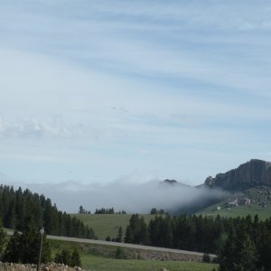 Above the clouds in the Big Horns.