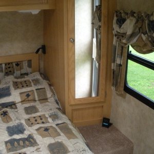 Bedroom detail.  Lots of light and air.