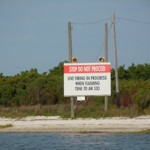 Transitting Camp Lejeune.  Definitely time to pay attention!