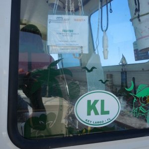 Decals from the cockpit.  Name tag is from a Chesapeake CBGT.  Small bungee keeps paper towels from unrolling in the breeze.