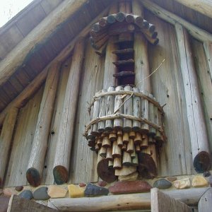 Most years, birds will use this part of the cottage to hold their nests.