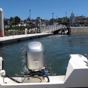 Leaving Santa Cruz Harbor Ramp