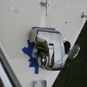 Media 'bolted in place' in album 'testing fit Lewmar Pro Series 700H.   Kerri On'