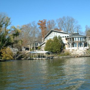 Former home of Johnny Cash. Currently under restoration. Old Hickory Lake, TN.