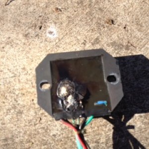 Burnt out Yamaha 90 Voltage Reg/Rec