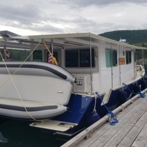 This is a very unique all-electric boat. Met the owner and had a chat.