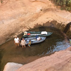 End of the lake water in Davis Gulch