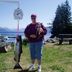 (DaveMar) Martha with 21 lb White Spring and the other Cute-C