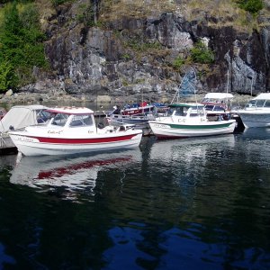 (DaveMar) Just waiting for the tide   -    Rock Bay Marina