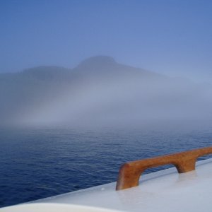 (DaveMar) Fog Lifting  -  Little Bear Bay