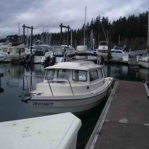 20070325 - 11 Poulsbo C-Dory Gathering - Port Ludlow at the dock
