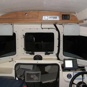 Completed shelf and helm.