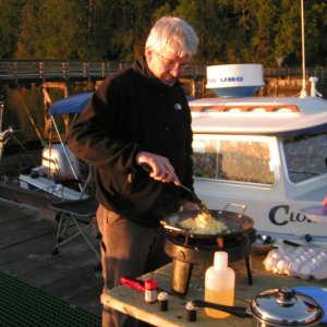 (Pat Anderson) Fred and Brock Provided Saturday Breakfast for All - Bill Made the Lattes!