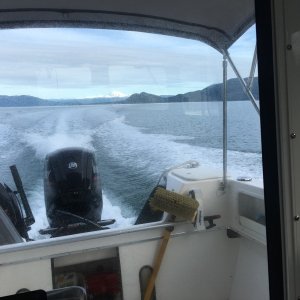 Fair weather cruising in late December.  Cabin heat helps too.