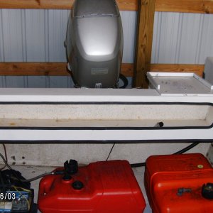 Cockpit and motor of new "old" boat.