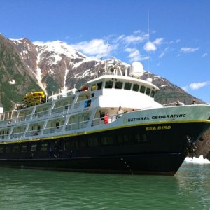 We pulled up along side this beautiful boat when we were leaving Ideal Cove (near LeConte Glacier) and chatted a bit.  Then we ran into them again in Tracy Arm.  We also saw their sister-ship the Sea Lion near LeConte.  If you don't have your own boat to see SE Alaska, this might be the way to go.