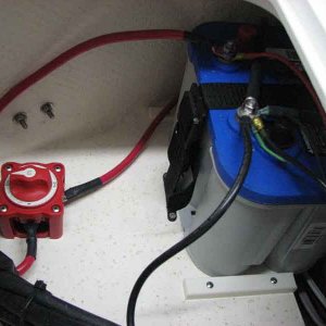 Starboard Battery w/ Cutout Switch