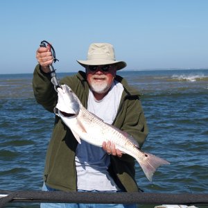 My first redfish! 3" over slot size so had to release.
