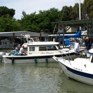 Jay and Mary ready to dock