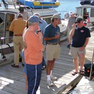 (Pat Anderson) On the Dock at Gorge Harbour 9-10-05
