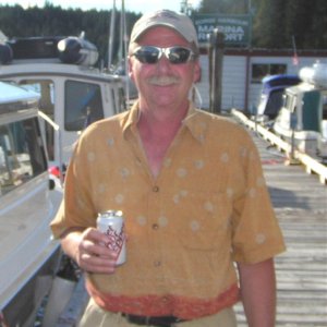 (Pat Anderson) John Schuler (Clara) on Dock at Gorge Harbour 9-10-05