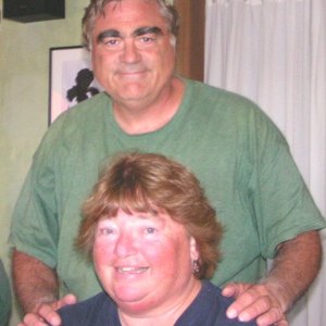 (Pat Anderson) Pat and Patty (Daydream) at Floathouse Restaurant Gorge Harbour 9-10-05