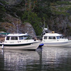 (Pat Anderson) CAVU and Susan E at Prideaux Haven 9-13-05