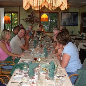 Dinner at Gorge Harbor.