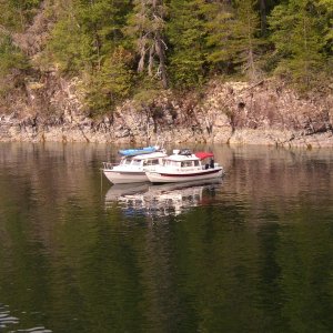 Anchored at Teakerne Arm.