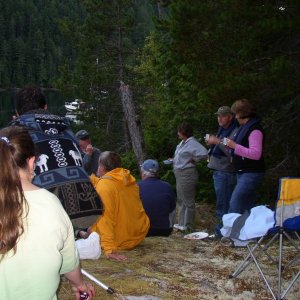 Impromtu Prideaux Haven potluck.