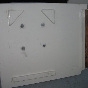Underside of seat mounting board.