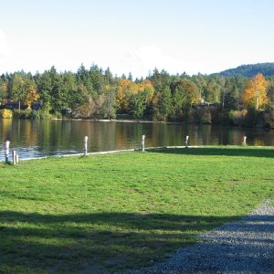 Fall colors at Osborne Bay. These are RV spaces at the water's edge.