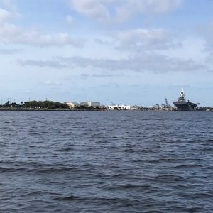 Naval Station Mayport. Again staying out of the security zone...