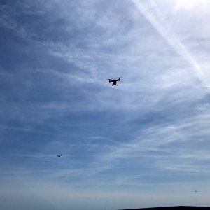 Naval aircraft that rattled the boat!  Perhaps Ospreys?