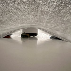 Boat cover, roof view