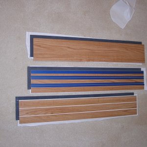 steps to make flooring 1-tape,cut and pull off top layer 2-paint and remove tape