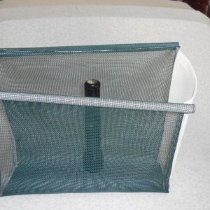 Media 'I credit my wife for introducing me to a fabric called "vinyl bag mesh". It is all plastic, mildew proof, machine washable, easily sewn, doesn't ravel, and is available in many colors.  The green matches my boat perfectly.' in album 'I credit my wife for introducing me to a fabric called "vinyl bag mesh". It is all plastic, mildew proof, machine washable, easily sewn, doesn't ravel, and is available in many colors.  The green matches my boat perfectly.'