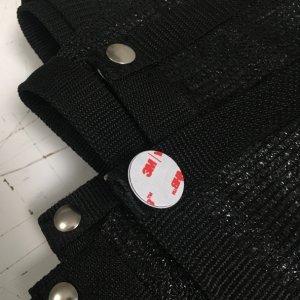 09 YKK SNAD and snap fastners from sailright, Ecover 90% shade cloth, Strapworks polypropolene 2in. webbing and high strenght polyester thread