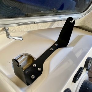 Media 'MFD bracket, slid into slot and installed' in album 'Overhead view of helm dash'