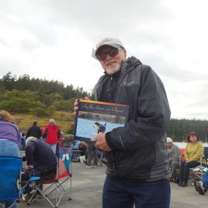 Lyle won--for having traveled the farthest to attend the gathering-- a coffee-table book about the San Juans