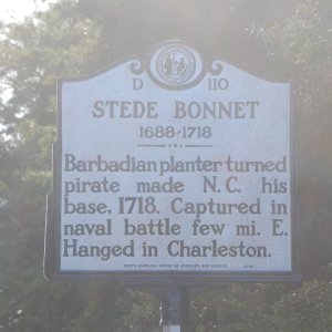Media 'Stede Bonnett was in Blackbeards crew and know as the Gentleman Pirate' in album 'Ocean behind NC Aquarium'