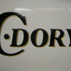 New C Dory raised lettering