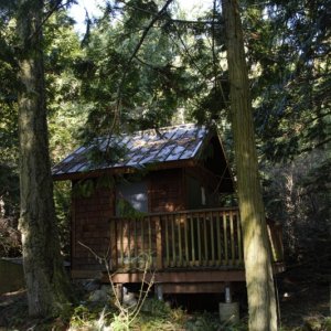 Fairly new facilities on Patos near the main campsites in Active Cove