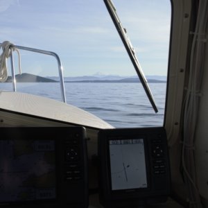 Flat calm cruise home on Monday morning