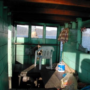 (rogerbum) A boat I went fishing on in Malaysia - and some call the C-Dory interiors "utilitarian"!