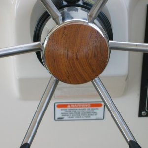 Teak wheel hub --- thanks David (Anna Leigh)
