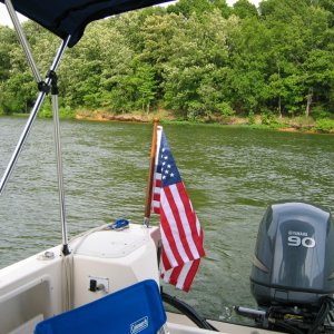 Flag added on starboard stern