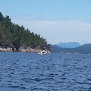 Brett on Sea-Cup in Desolation Sound
